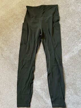 lululemon athletica Black High-Waist Leggings with Side Pockets